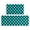Blue and Black Checkered Pattern, variant on Orange and Brown Wavy Checkered Anti Fatigue Kitchen Rugs Set Of 2, Non Slip Washable Decorative Floor Mats for Kitchen Sink Laundry, 17"x30" and 17"x47"