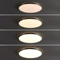 thumbnail image 6 of JONATHAN Y Astrid 21.25" 1-Light Modern Minimalist Iron Circle Integrated LED Flush Mount, Brushed Nickel, JYL7908B, 6 of 9