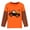 1# Orange, variant on Little Hand Boys Toddler Halloween Skeleton Shirt Truck Long Sleeve T-Shirt Boo Pumpkin Tee Top Children Grils Clothes Size 2-7T