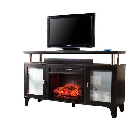 Southern Enterprises Cabrini Infrared Electric Fireplace TV Stand  Walmart.com