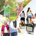 thumbnail image 5 of PINGKO Pedometer for Walking, Step Counter for Walking with Large Digital Display, Step Tracker for Men Women Kids Adults Seniors - Black, 5 of 10