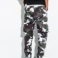 thumbnail image 4 of Oplxuo Big and Tall Men's Camouflage Cargo Pants Slim Fit Casual Stretch Outdoor Hiking Pants with Pockets, 4 of 4
