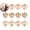 Gold, variant on WNFJR 12Pcs Heart Ornaments Multi Finish Heart Baubles Hanging Ornaments for Valentine’s Day Decor Mother's Day Christmas Tree Wedding Anniversary Party Decoration