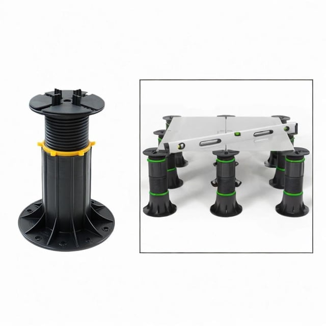 Soporte de equilibrio de piso Soporte cuadrado Mejoras para el hogar Base estable 190 a 270 mm
