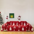 thumbnail image 4 of Yumcute  Christmas Red Sofa Cover 1 2 3 Seater Large Couch Covers for Sofa Towel Blankets Red Love Seat Double Bed Slipcovers Non-Slip Reversible, 4 of 8