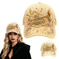 thumbnail image 2 of 2026 Limited Edition 3D Musical Instrument Embroidered Cap, Adjustable Cotton Baseball Cap Hat, 2 of 4