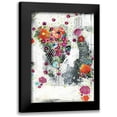 thumbnail image 1 of Ogren, Sarah 14x18 Black Modern Framed Museum Art Print Titled - Floral II, 1 of 5