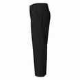 thumbnail image 5 of Linen Pants Women High Waist Straight Leg Button Zip Pocket Loose Daily Wide Leg Sweatpants Women Black L, 5 of 6