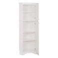 thumbnail image 4 of Pemberly Row Elite Tall 2 Door Corner Storage Cabinet in White, 4 of 6
