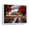 thumbnail image 2 of Designart "Red Farmhouse Rustic gracefulness III" Farm Floater Framed Canvas Art Print, 2 of 7