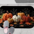 thumbnail image 6 of 1pc Halloween Pumpkins Absorbent Non-Slip Bathroom Thickened Flannel Rug Decor,Soft,Quick Drying,Suitable For Indoor/outdoor Use,Bathrooms,Bedrooms,Kitchens,Terrace,Laundry Rooms,16"x24", 6 of 9