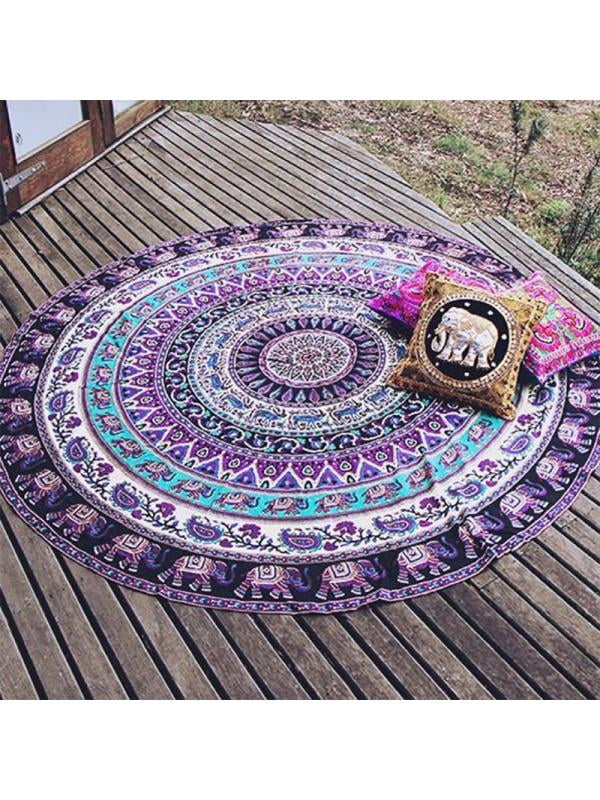 Tapestry Round Mandala Beach Mat Towel Throw Hippie Blanket Indian