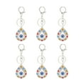 thumbnail image 3 of Llaveros Con Forma De Ojo, 6 Uds., Llavero De La Suerte Con Diamantes De Imitación Para Coche ANGGREK Otros, 3 of 8