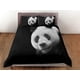thumbnail image 3 of Cara de Panda en Negro Juego de Funda Nórdica para Niños, Juego de Cama Full, King, Queen,, 3 of 4