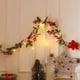 thumbnail image 2 of Adornos navideños, adornos navideños, regalos navideños, guirnalda de luces LED, ratán decorativo, hojas verdes azafrán, bayas de ratán, ratán navideño, decoración de ratán artificial para interiores,, 2 of 4