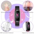 thumbnail image 4 of [4 Pack] Screen Protector Case for Fitbit Luxe, Soft TPU Plated Full Protective Bumper Cover, Black+Rose Gold+Clear+Clear, 4 of 8