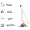 thumbnail image 3 of Hold N' Storage Over The Door Hanger for Clothes & Towels - Single Hanger Retractable – White, 3 of 8