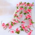 thumbnail image 4 of Walbest 1 Pack Artificial Sakura Vine Rattan Hanging Garland Party Home Door Wall Fake Flower Rattan Wedding Garden Decor, 4 of 7