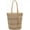 Brown-stripes, variant on Straw Beach Bag Buckets Totes Handbag Shoulder Tote Bag Straw Purse Summer Purse Women Summer Handbag