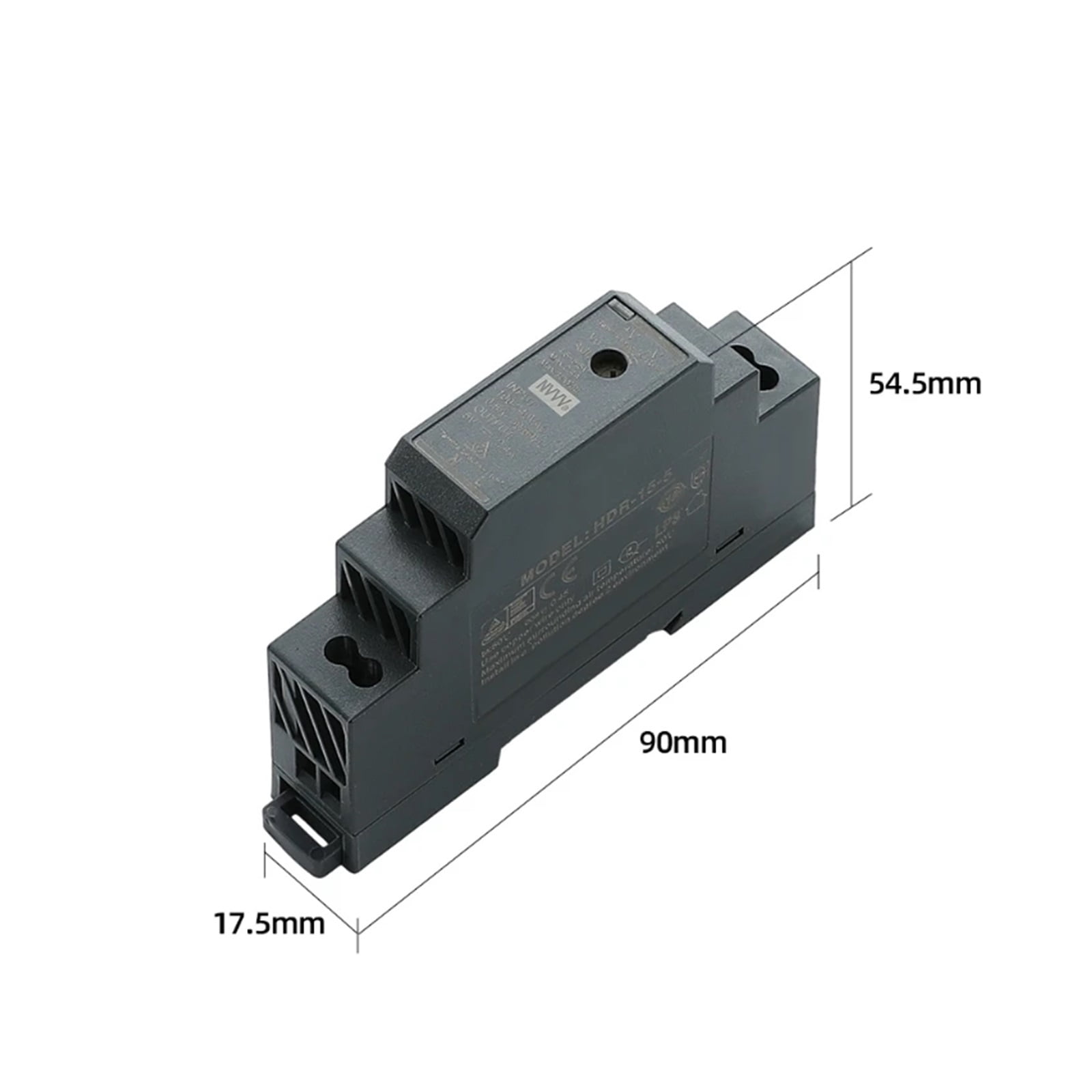 HDR Series HDR-15 Din Rail Switching Power Supply 5V 12V Power Supply 15W AC-DC 24V Stabilizer Transformer ,overload cut-off