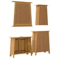 thumbnail image 2 of vidaXL 4 Piece Bathroom Furniture Set Solid Wood Pine, 2 of 8