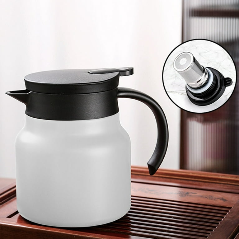 Stainless Steel Thermal Coffee Carafe with Lid, 800 ml