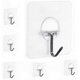 thumbnail image 1 of Kitchen Door Hooks Transparent Adhesive Waterproof Reusable Towel Wall Hooks, 1 of 5