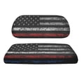 thumbnail image 6 of Garronmavis American Flag Black Easy to Install Golf Cart Seat Covers Breathable Polyester Elastic Universal Fit UV Ray Protection for Front Seat Cushion on Most Cart Seats, 6 of 7