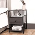 thumbnail image 1 of Table de Chevet avec Tiroirs, Station de Recharge et Ports USB, 1 of 5