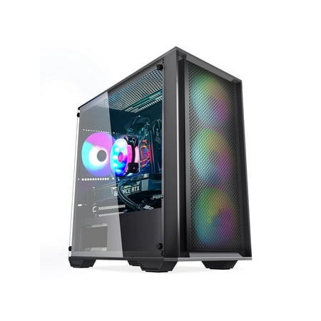 Orangexin Gaming desktop -AMD Ryzen 5 5600G 6-core 3.9GHz -Radeon RX 6700 XT 12GB- 16GB DDR4 3200MHz -1TB M.2 SSD- Windows 11 Pro - WIFI&Bluetooth - Gaming PC