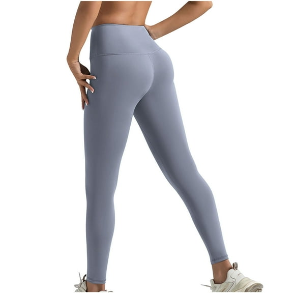 EchfiProm Butt Lifting Leggings for Women Full Length Blue Tummy Control Workout High Waisted Pants