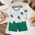 thumbnail image 4 of Kaprioy Toddler Boys Clothes Summer Outfit Sets, Boys Toddler Cotton Short Sleeve Cool Cute Dinosaur T Shirt And Short Set Boys Summer Clothes, 4 of 4
