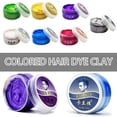 thumbnail image 2 of ZOUBAOQ Professional Hair Color Clay, 9 Vibrant Shades Temporary Wax For Salon & Party Use - Long H0e1, 2 of 6