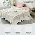thumbnail image 7 of WOOW DEPOT Faux Rabbit Fur Blanket Thick Fleece Reversible, 1 PCS Full 59" x 78.7", 2.2 lb Soft Warm Throw Machine Washable, Cream Beige Gradient, 7 of 7