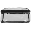 Anna Martina Franco Train Case, Clear & Black