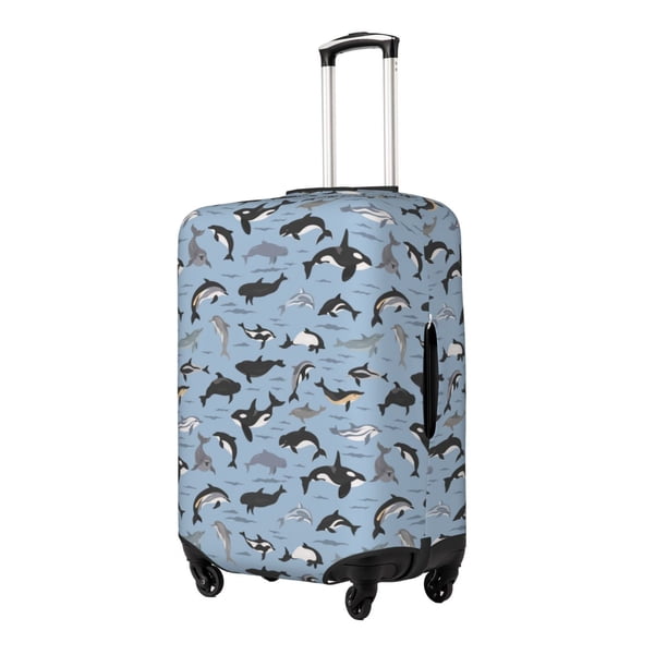 Balery Dolphins Funda de equipaje, fundas para maletas, elástica, lavable, protector de maletas, compatible con maletas de 18 a 32 pulgadas-Large