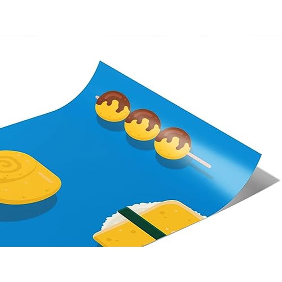 Rwraps Japanese Tobiko Buns Matte Vinyl Film Wrap 59in x 6in Vinyl Vehicle Car Film Sheet Roll