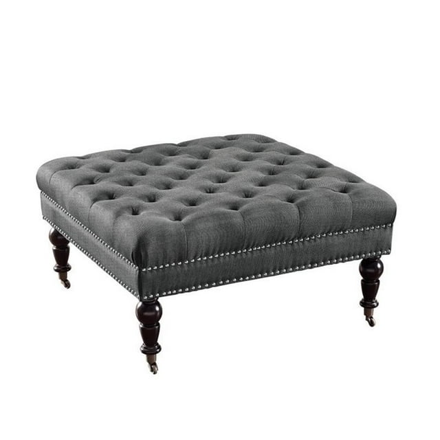 Riverbay Furniture Pouf Carré en Charbon