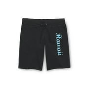 No Boundaries - Juniors Graphic Athletic Bermuda Shorts
