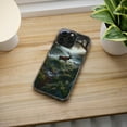 thumbnail image 5 of DistinctInk Hybrid (Acrylic / TPU) Clear Slim Fit Case for Apple iPhone 12 Pro (6.1" Screen) - "Majestic Mythical Deer: Enchanting Forest of Whimsical Wildlife", 5 of 8