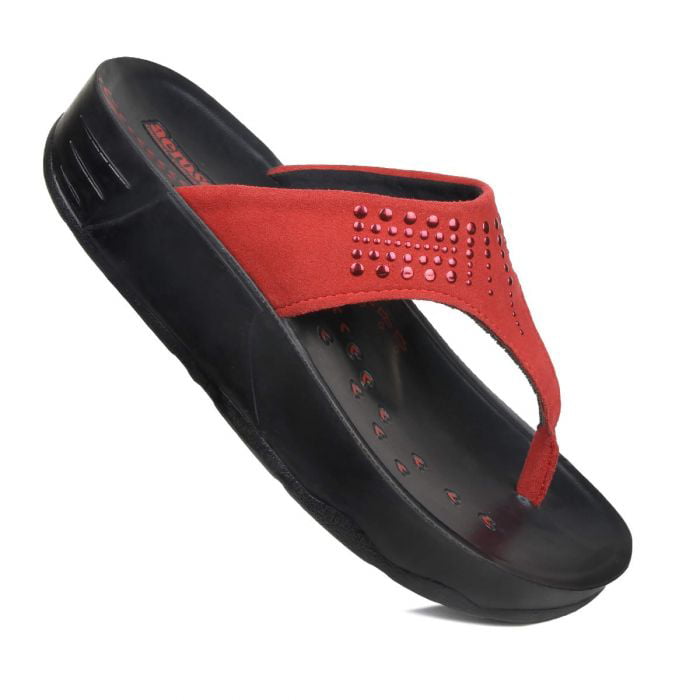 open toe slippers with arch support