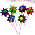 thumbnail image 2 of SHISUYAN Colorful Plastic Windmill Toy Set for Kids Playing 20pcs Lifelike and Realistic Looking Small Size, 2 of 9