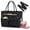 Black, variant on Teacher Tote Bag with Insulated Lunch Compartment 15.6 inch Laptop Bag for Women Lightweight Work Bags Nurse Bags