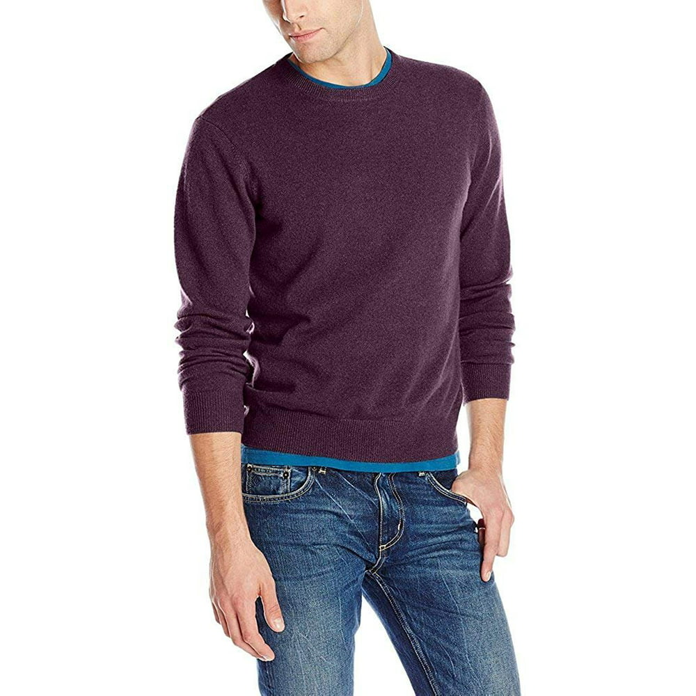 F/X Fusion - F/X Fusion 480 Men's Cashmere Crew Neck Sweater - Purple ...