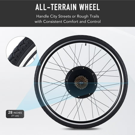 Viribus eBike Conversion Kit 28" Rear Wheel 1000W Hub Motor LCD Electric Bike DIY Set