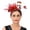 Red, variant on HuangHuanChen Womens Headband Headwear Plastic Butterfly Hair Hoop Hair Accessories Fascinators Cocktail Ball Wedding Tea Party Hot Pink