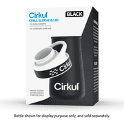 Cirkul Chill Sleeve & Comfort-Grip Lid for 22oz Bottle, Black