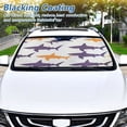 thumbnail image 6 of Car Windshield Sunshade with Ring - Foldable UV Protection Sun Shade for Front/Back Window, Heat Insulation,Shark, 6 of 6