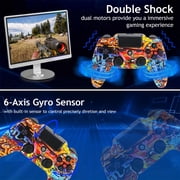 Wireless Controller Compatible with P4/P4 Slim/P4 Pro/Windows PC, Graffiti