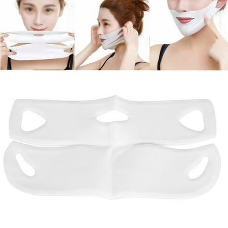 WALFRONT Face Skin Firming Mask Care Contour Lifting Up V-shape Facial Moisturizing Firming Mask for